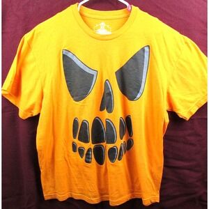 Halloween Pumkins Face Jack O Lantern Skull Boo T Shirt Size XL